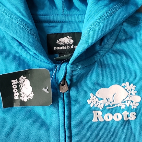 New Baby Roots Cooper Beaver Blue Romper 3-6 months - Picture 3 of 3